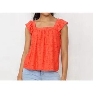 LC Lauren Conrad Ruffle Sleeve Tank Top Size M, S